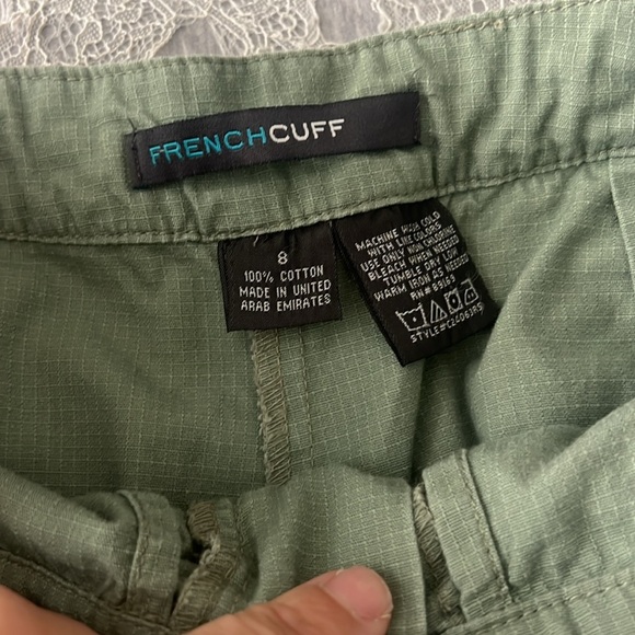 Green Cargo Mini Skirt skort - Picture 3 of 4